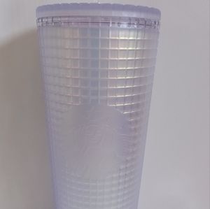 Starbucks Matte Iridescent Grid Venti Tumbler 24oz